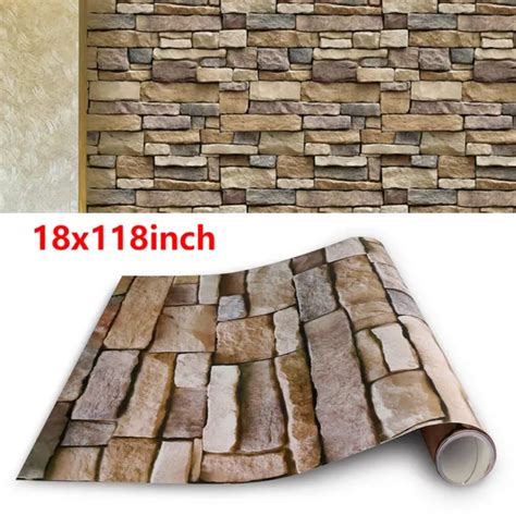 3d Stone Wallpaper Rock Self Adhesive Contact Paper Peel And Stick