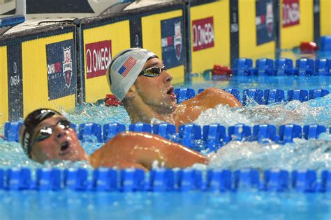 Michael Phelps Edges Ryan Lochte In 200 Meter Im At Olympic Trials