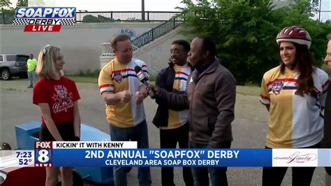 Fox 8 News Cleveland Fox 8 Anchors Check Out Their Soap Box Derby Race Cars Youtube