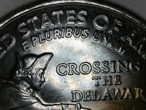 2021 P Washington Crossing The Delaware Quarter Error Double Hat