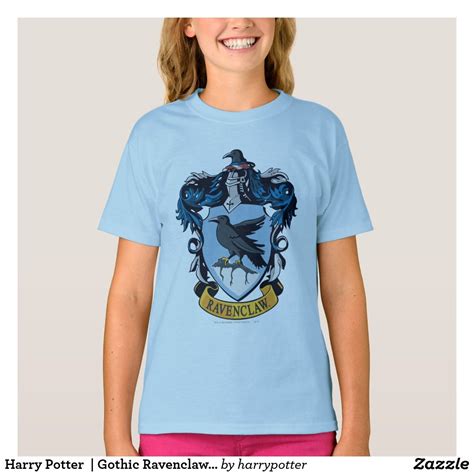 Harry Potter Gothic Ravenclaw Crest T Shirt Harry