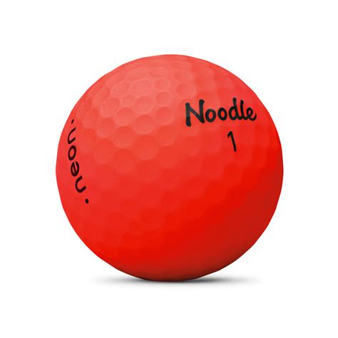 Noodle Neon Matte Red Golf Balls 1 Dozen