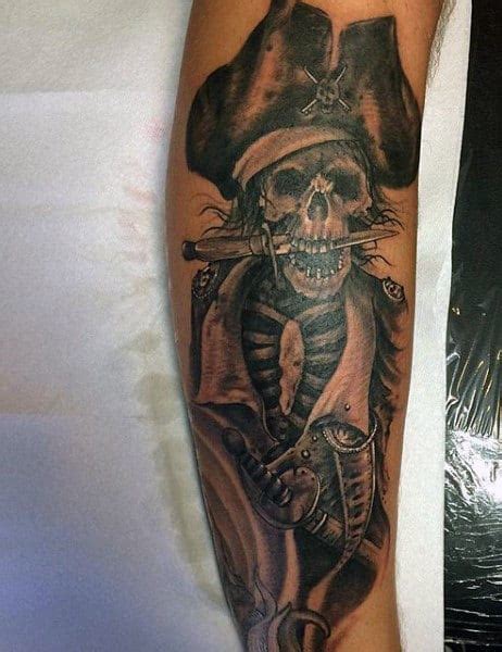50 Pirate Tattoos For Men Arrr Ships And Eye Patches