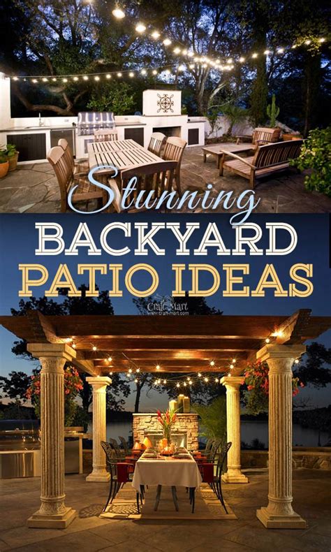 Stunning Backyard Patio Designs And Lighting Ideas Craft Mart