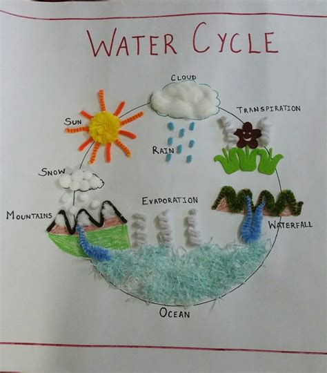 Diy Crafts Water Cycle En 2020 Proyectos De Ciencia Para Niños