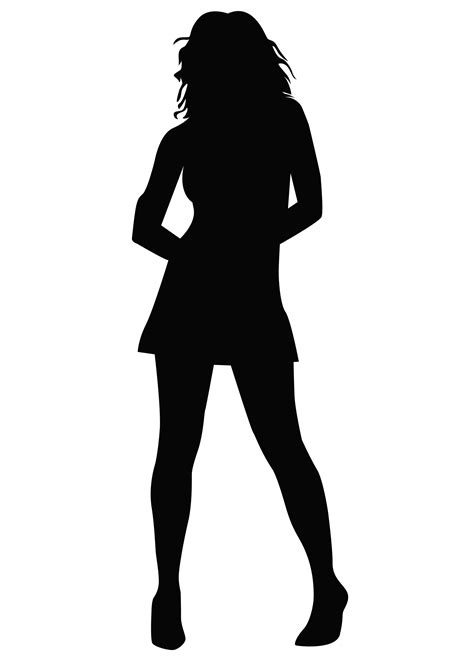 Cool Silhouette Black Shadow Girl Png Sanontoh