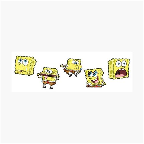Spongebob Meme Set Photographic Print For Sale By Shiruba Redbubble