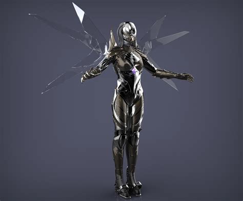 Robotic Female Character 3d Model Cgtrader