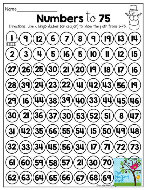 Number Maze 1 75 Fun To Use With Bingo Dabbers Tons Of Fun Printables
