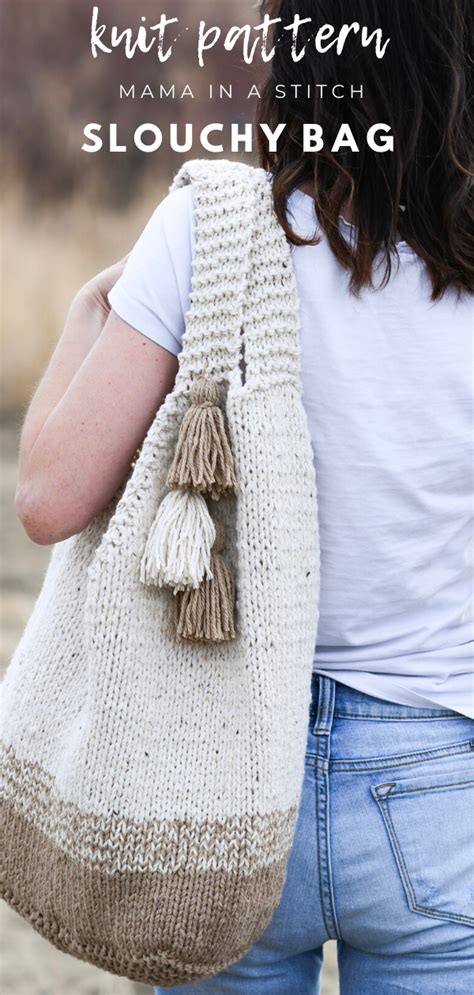 Mohave Slouchy Tote Bag Knitting Pattern Knitting Bag Pattern Easy