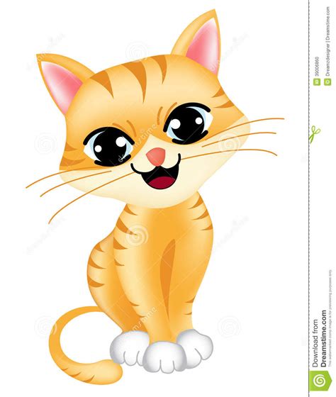 Cute Cat Stock Vector Image 39006860