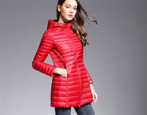 Discount Akitsuma Long Down Jacket Women Winter Down Coats Ultra