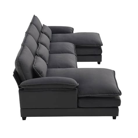 6-seat U-shaped Modular Sofa with Waist Pillows - Bed Bath & Beyond