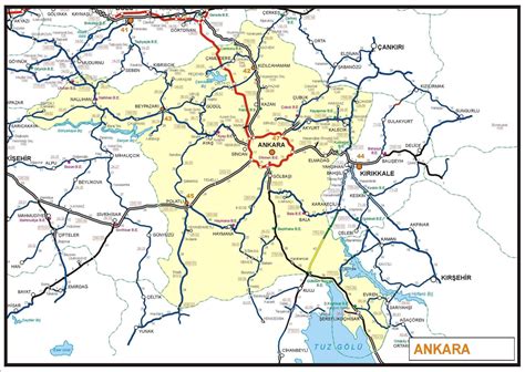 Ankara Haritası Ankaranın İlçeleri Haritası