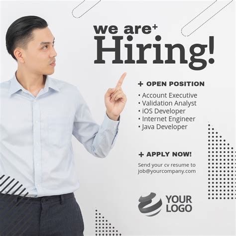 We Are Hiring Job Instagram Post Template Postermywall
