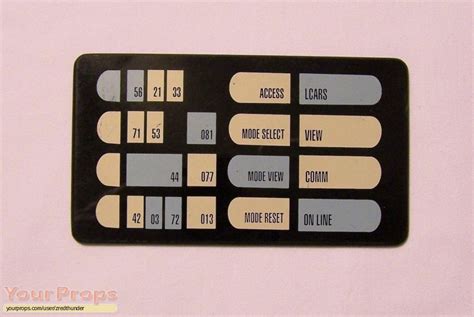 Star Trek The Next Generation Lcars Button Panel 3 Original Tv Series