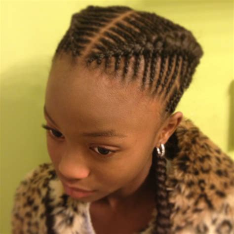 Ghana braids one corner hair style. GRACEFUL HAIR MAKEOVER: Fishbone braids