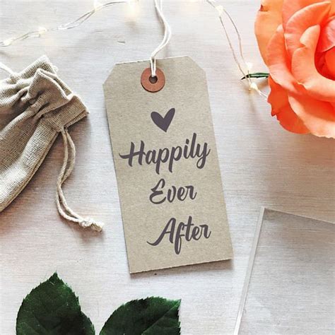 Happily Ever After Stamp Wedding Or Valentines Day Etsy Valentine