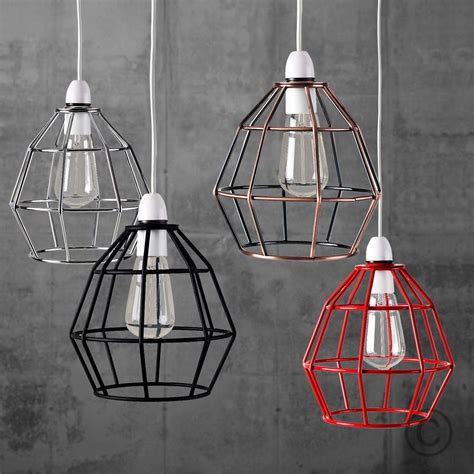 Vintage Industrial Style Metal Cage Wire Frame Ceiling Pendant Light Lamp Shades In Home