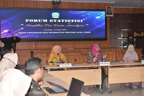 Kadis Sherlita Tekankan Tiga Hal Di Forum Statistisi Diskominfo Jatim Dinas Komunikasi Dan