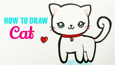 cute easy cat drawing step by step if you like the video please share like follow along to