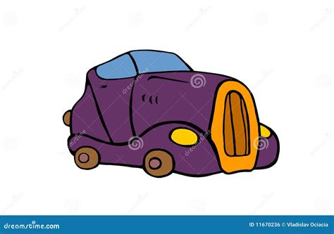 Luxury Cartoon Car Stock Illustration Illustration Of Gold 11670236