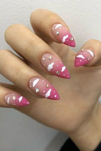 The Best Wedding Nails 2020 Trends Nails Design With Rhinestones
