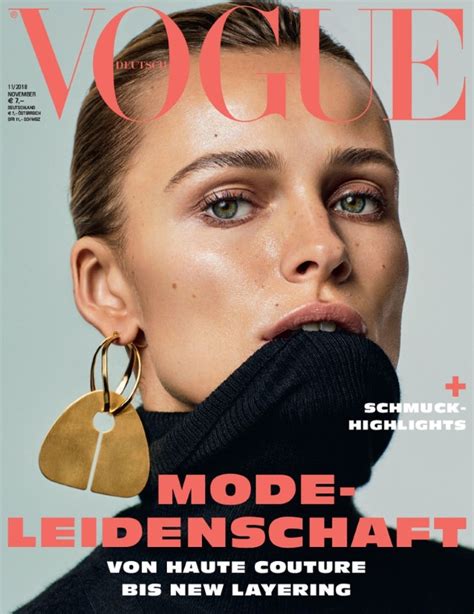 Edita Vilkeviciute Vogue Germany November 2018 Thefashionspot