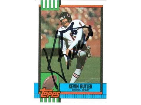 Autograph Warehouse 20181 Kevin Butler Autographed Football Card