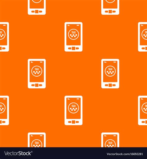 Taxi App In Phone Pattern Seamless Royalty Free Vector Image