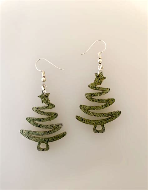 Handmade Christmas Tree Earrings To Dot Handcrafted Jewellery