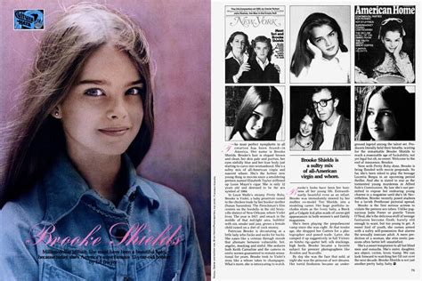 1978 Article Describing 13 Year Old Brooke Shields As A Sultry Mix Of