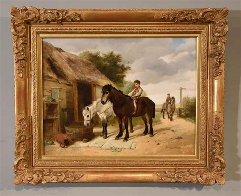 Walter Hunt Oil Painting By Walter Hunt Home From Pasture At 1stdibs