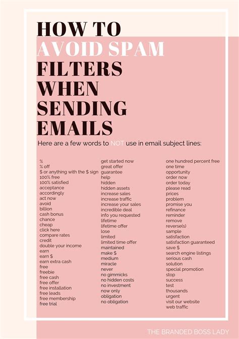 Ways To Avoid Spam Or Junk Filters When Sending Emails