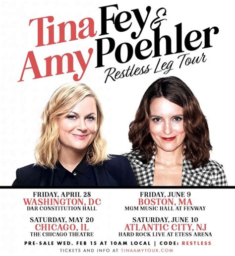 Tina Fey And Amy Poehler Going On Tour Together For St Time