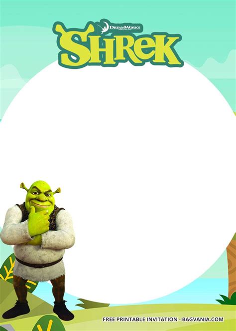 Free Printable Shrek Invitation Templates Shrek Free Printable