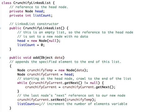 How To Implement A Linkedlist Class From Scratch In Java Crunchify