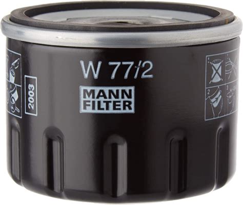 Mann Filter W772 Spin On Oil Filter Automotive