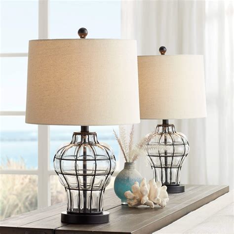 Buy 360 Lighting Hudson Rustic Coastal Table Lamps 23 High Set Of 2