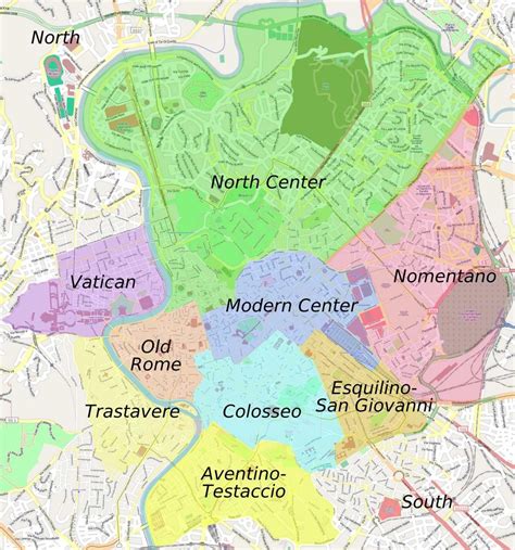 Cartina Di Roma Italia Mappa Di Roma Zona Colosseo Di Roma Lazio