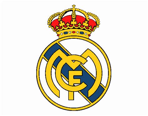 Dibujo De Escudo Del Real Madrid Cf Pintado Por En El Día