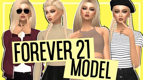 Sims 4 Create A Sim Forever 21 Model Feat Simplesimmer Youtube