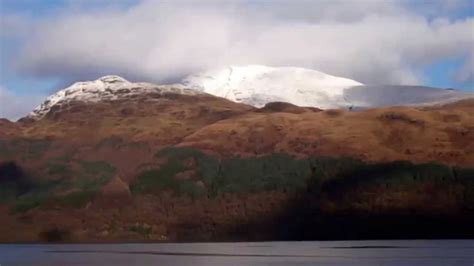 Autumn Snow Capped Ben Lomond Loch Lomond Scotland Youtube