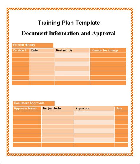 20 Sample Training Plan Templates To Free Download Sample Templates