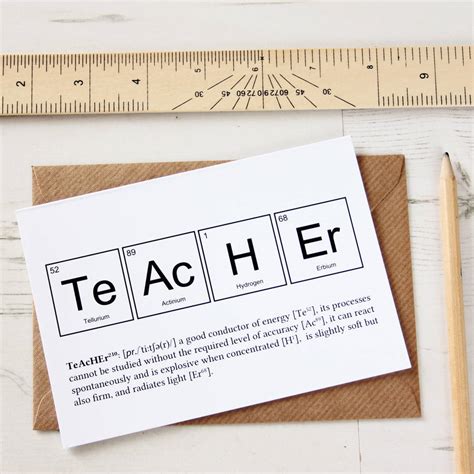 Teacher quotes are something that everyone can relate to. teacher periodic table humourous card by newton and the ...