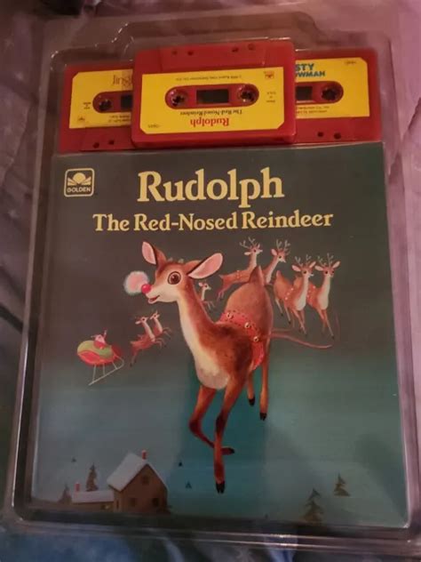 vintage rudolph the red nose reindeer golden book and 3 cassette tapes frosty 76 29 99 picclick