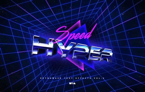 80 S Retro Text Effects Vol4 Synthwave Retrowave Retro Text Text