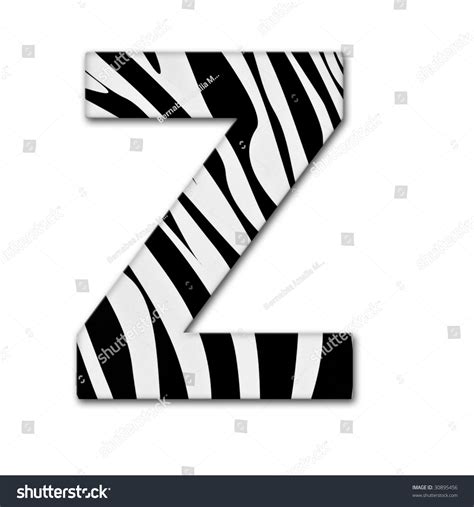 Letter Z Alphabet Made Animal Print Stock Photo 30895456 Shutterstock