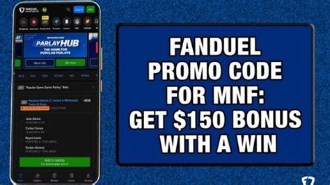 fanduel promo code bet 5 win 150 mnf bonus if your team wins