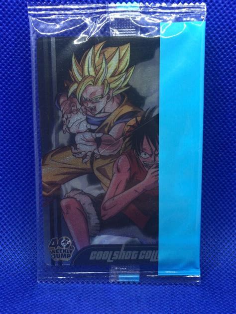 Monkey D Luffy Son Goku Dragon Ball And Onepiece Wafer Card Jump 40th